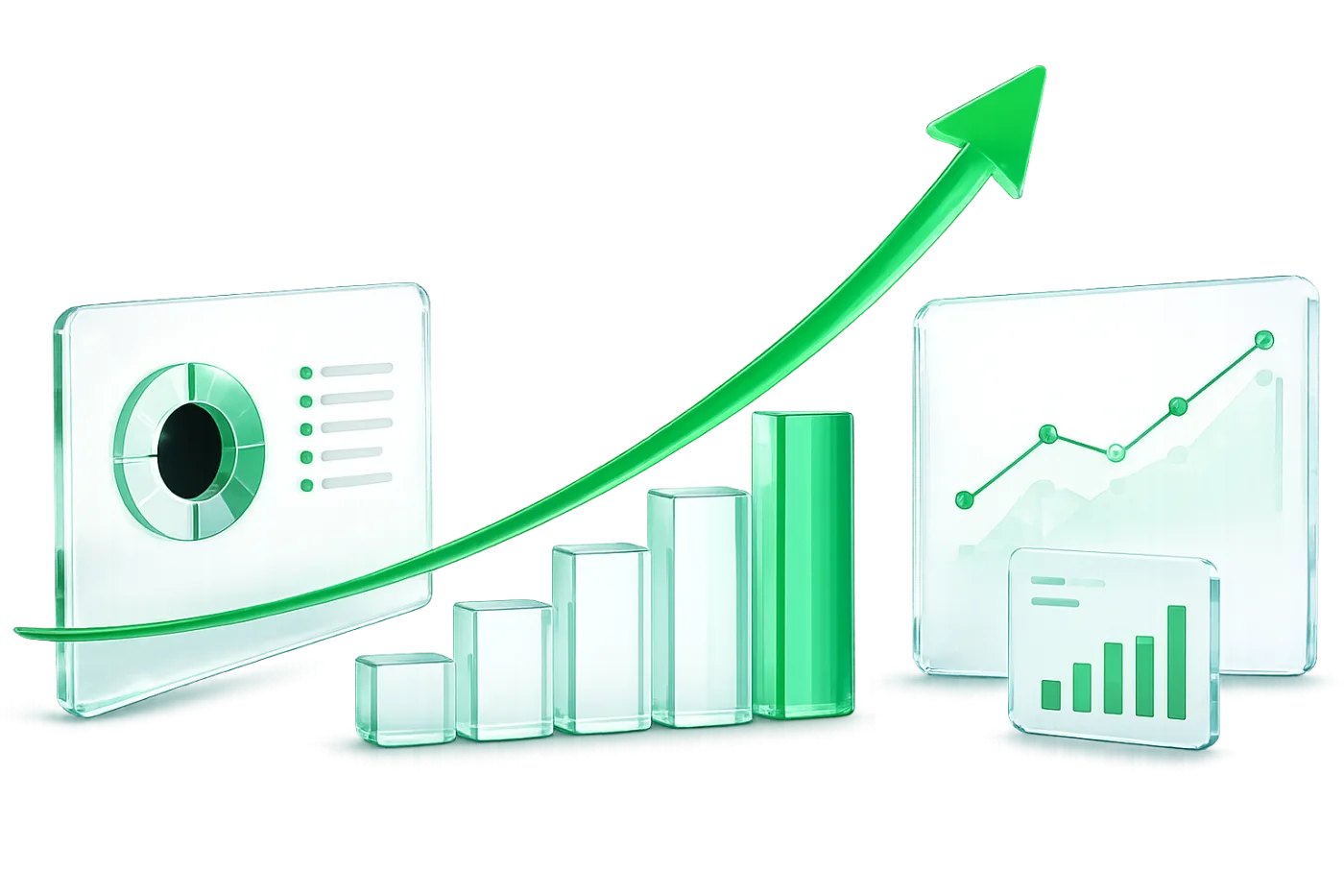 Grafico di crescita trading AI Finarvex